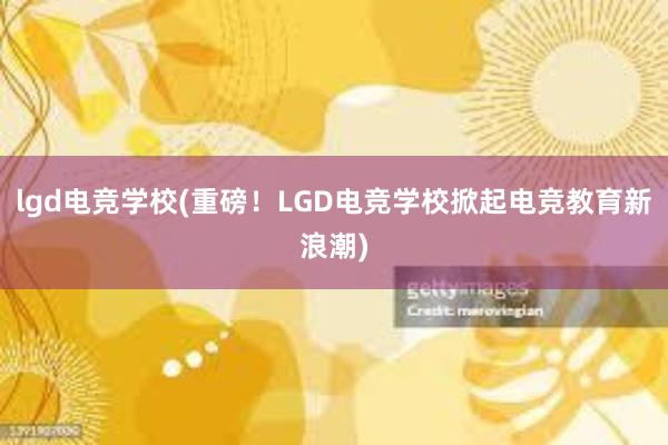 lgd电竞学校(重磅！LGD电竞学校掀起电竞教育新浪潮)