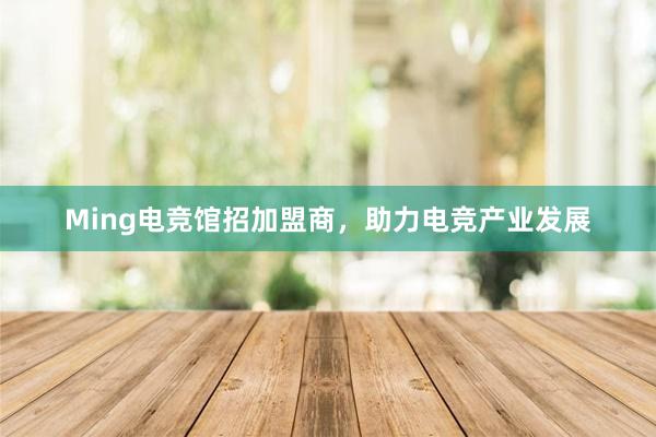 Ming电竞馆招加盟商，助力电竞产业发展