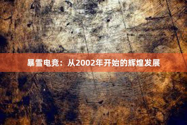 暴雪电竞：从2002年开始的辉煌发展